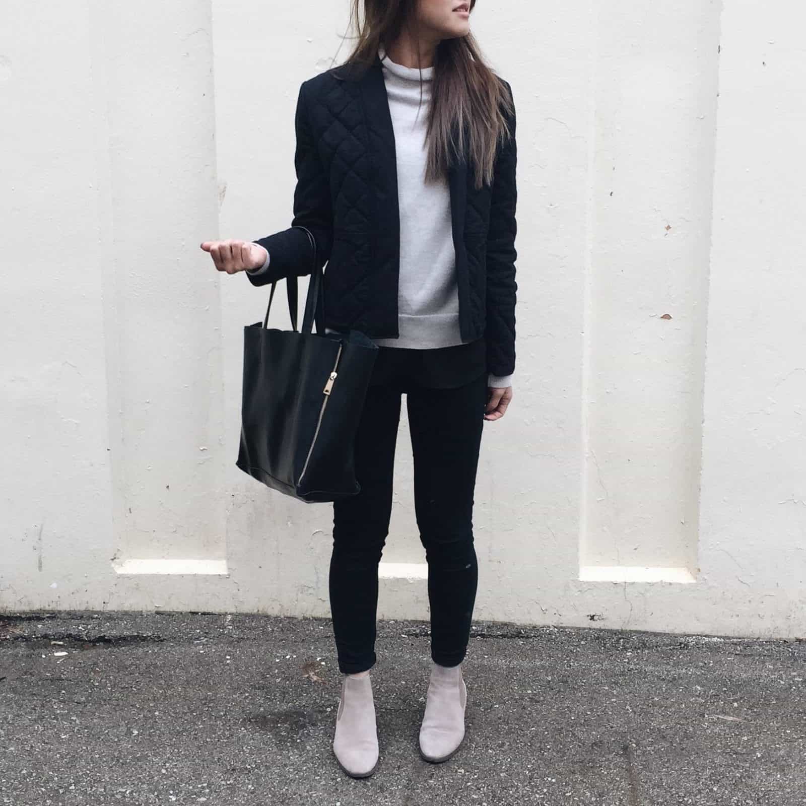 Quilted Bomber Outfit